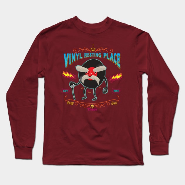 Vinyl Resting Place Long Sleeve T-Shirt by spicoli13